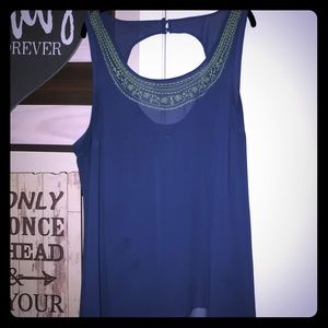 Torrid Purple Sheer HiLo Tank